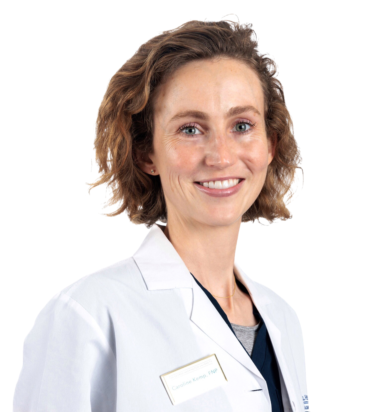 this image depicts the headshot of Caroline Kemp, who serves as a Nurse Practitioner at the Student Health Center