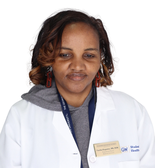 this image depicts the headshot of Fasika Kayamo, who is a Registered Nurse at the Student Health Center