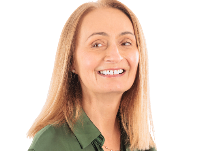 this image depicts the headshot of Moira Bogrov, who serves as the Senior Patient Specialist at the Student Health Center